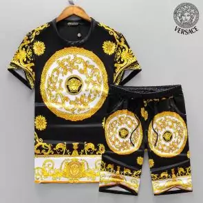 versace jogging survetement manches courtes grand joint rond